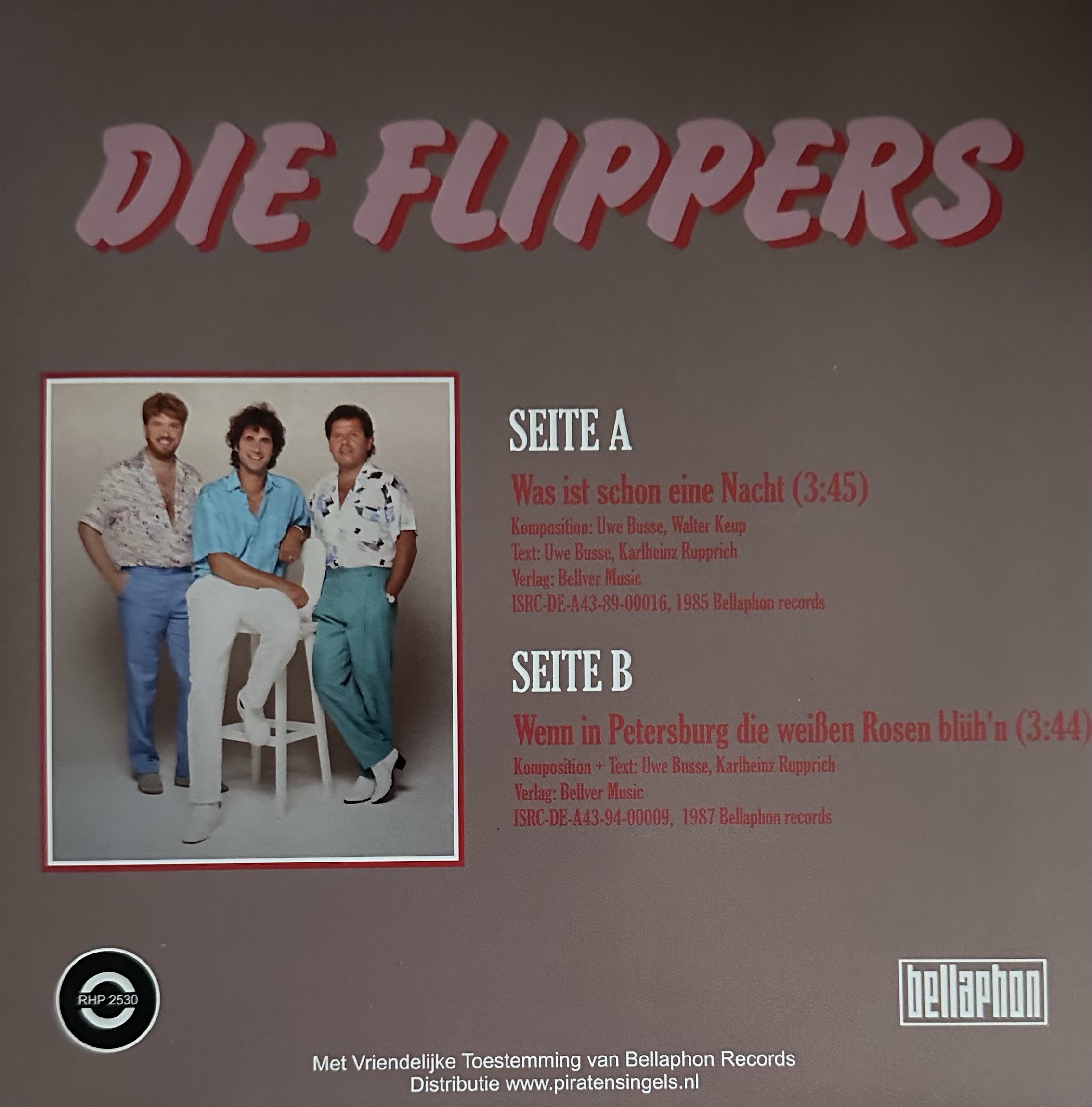 Die Flippers - was ist schon eine nacht - wenn in Petersburg die weisen rosen bluh’n