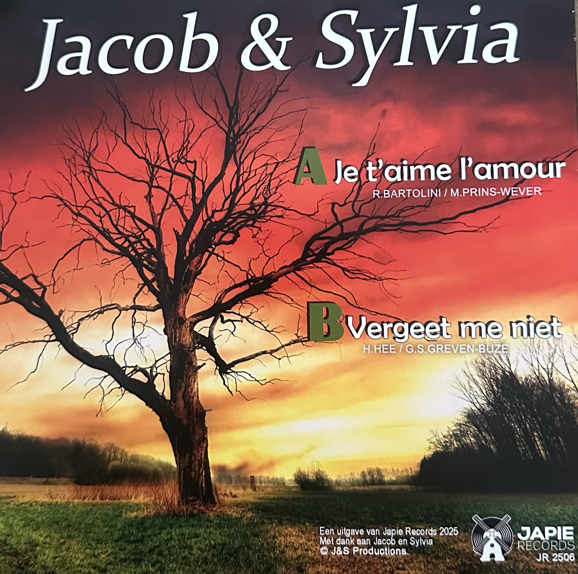 Jacob & Sylvia - Je t’aime L’amour - Vergeet me niet